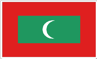 Maldives Flag Sticker