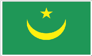 Mauritania Flag Sticker