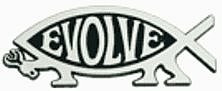 Evolve Fish Chrome Emblem