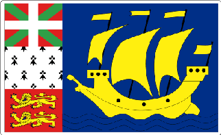 St Pierre Flag Sticker