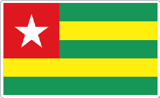 Togo Flag Decal