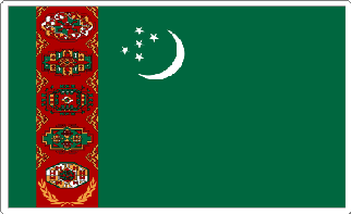 Turkmenistan Flag Sticker