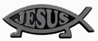 Jesus Walking Feet Chrome Emblem