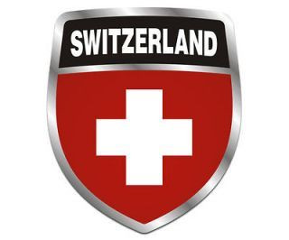 Switzerland Crest Sticker NEW