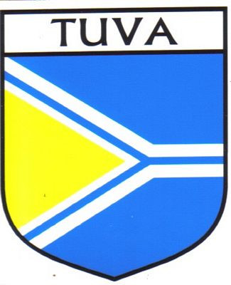 Tuva Flag Crest Decal Sticker