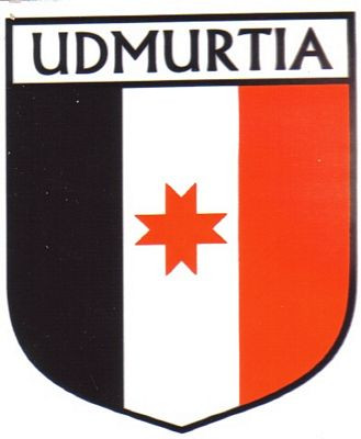 Udmurtia Flag Crest Decal Sticker