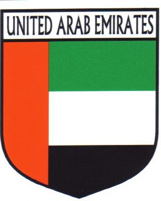 United Arab Emirates Flag Crest Decal Sticker