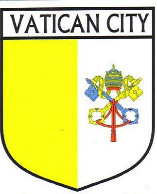 Vatican City Flag Crest Decal Sticker