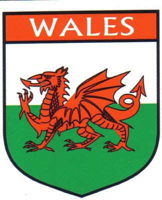 Wales Flag Crest Decal Sticker