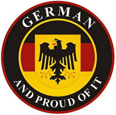 German Proud Crest Sticker NEW