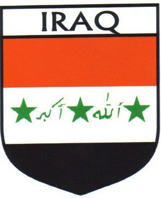 Iraq Flag Crest Decal Sticker