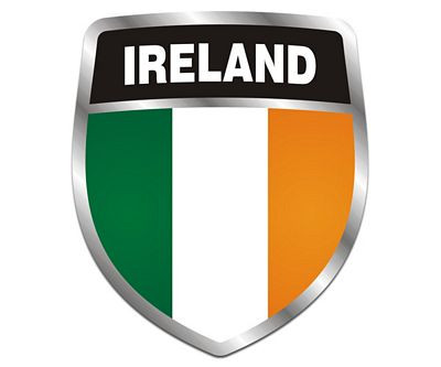 Ireland Crest Sticker NEW