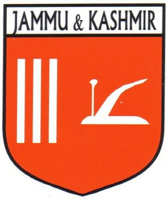 Jammu and Kashmir Flag Crest Decal Sticker
