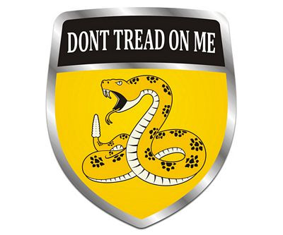Dont tread on me Crest Sticker NEW