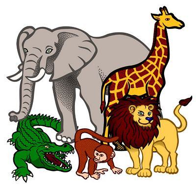 African animals sticker