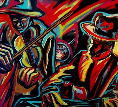 African Fine Art Sticker 7