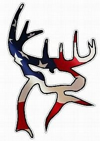 BC Deer - USA FLAG