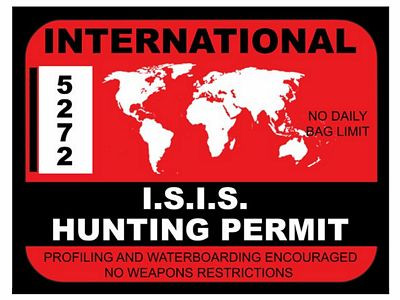 ISIS INTERNATIONAL HUNTING STICKER