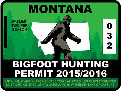 MONTANA BIGFOOT HUNTING STICKER