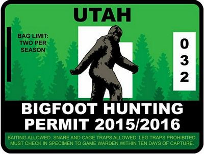 UTAH BIGFOOT HUNTING STICKER