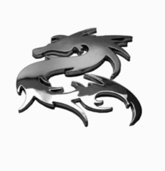 Tribal Dragon Chrome Emblem
