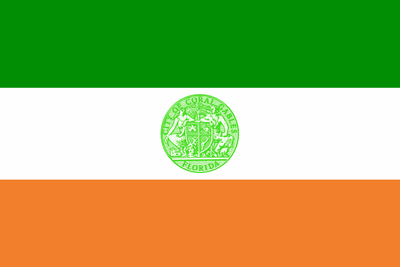 Florida Coral Gables City Flag Sticker