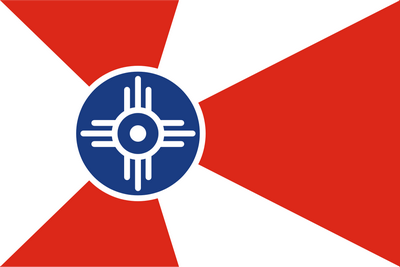 Kansas Wichita City Flag Sticker