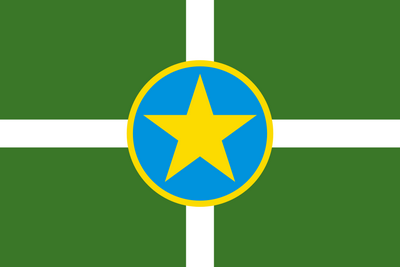 Mississippi Jackson City Flag Sticker