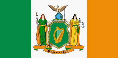 US New York Ireland Presidential Sticker
