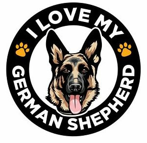 german shepard round