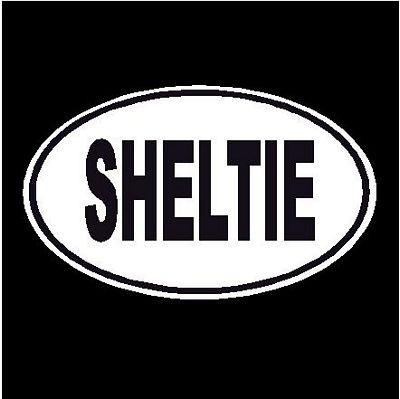 Sheltie Dog Oval Decal