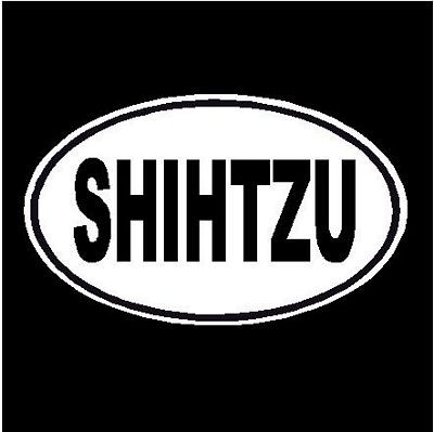 Shihtzu Oval Dog Decal