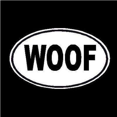 Woof Decal