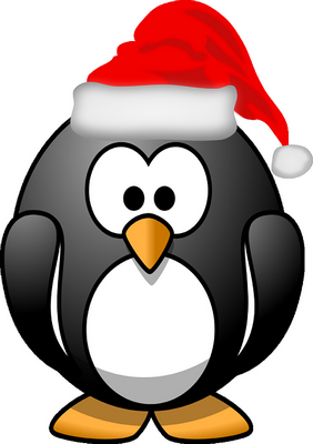 penguin santa hat