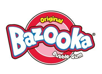 BAZOOKA BUBBLE GUM CANDY LOGO STICKER