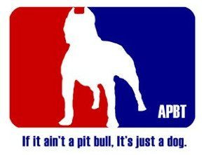 American pit bull terrier sticker RWB