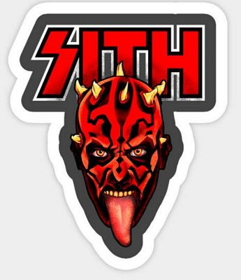 STAR WARS Rock n Roll Maul Night Sticker