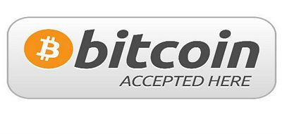 Bitcoin accepted here sticker