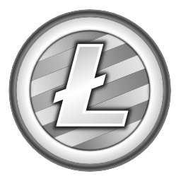 Lite coin Logo cryptocurrency sticker
