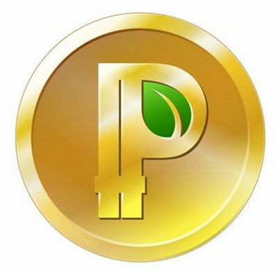 Peer coin cryptocurrency sticker