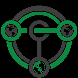 Terra coin cryptocurrency round sticker