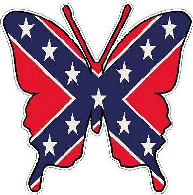 Butterfly Camo Sticker 2 - FLAG REBEL