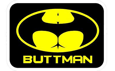 Buttman Funny Sticker