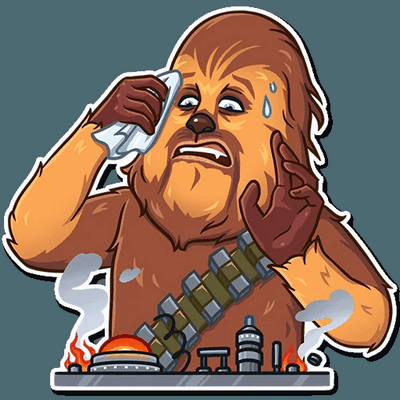 chewbacca wookiee star wars sticker 4