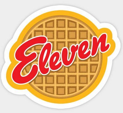 STRANGER THINGS 11 WAFFEL STICKER 2