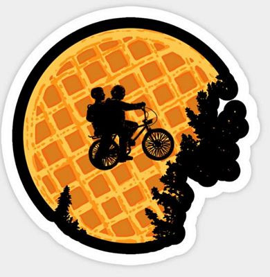STRANGER THINGS 11 WAFFEL STICKER
