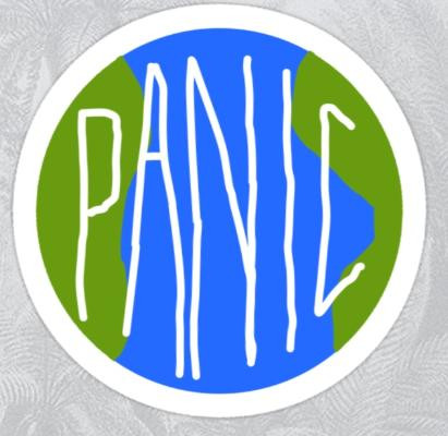 PANIC SAVE THE WORLD STICKER PANIC