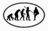 Evolution Sport Stickers BASEBALL PITCHER - OVAL W