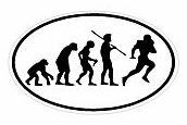 Evolution Sport Stickers FOOTBALL - OVAL W