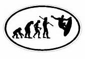 Evolution Sport Stickers SURFER - OVAL W
